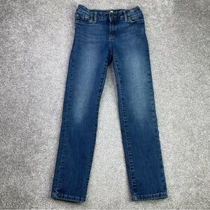 7 For All Mankind Slimmy Jeans Girl’s 10 Blue Slim Adjustable Waist Dark Wash